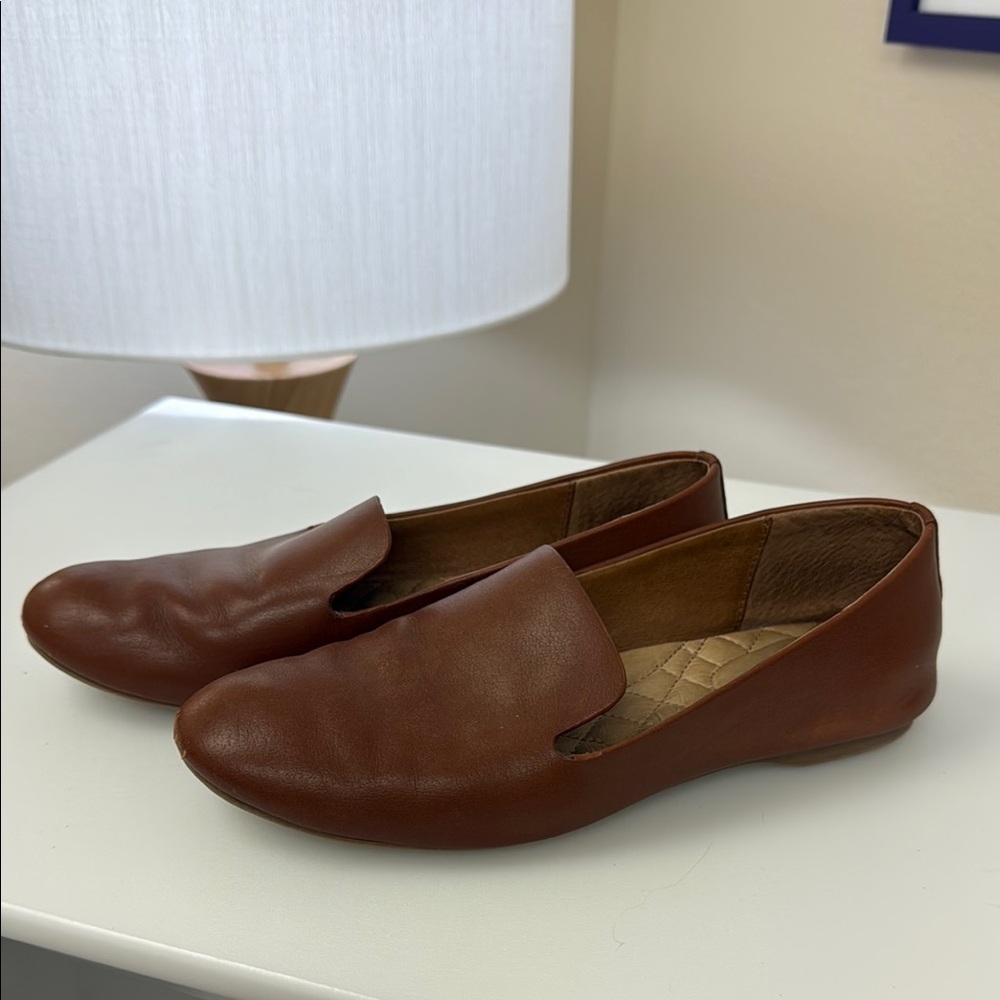 Brown Leather Women’s  Birdies Loafers